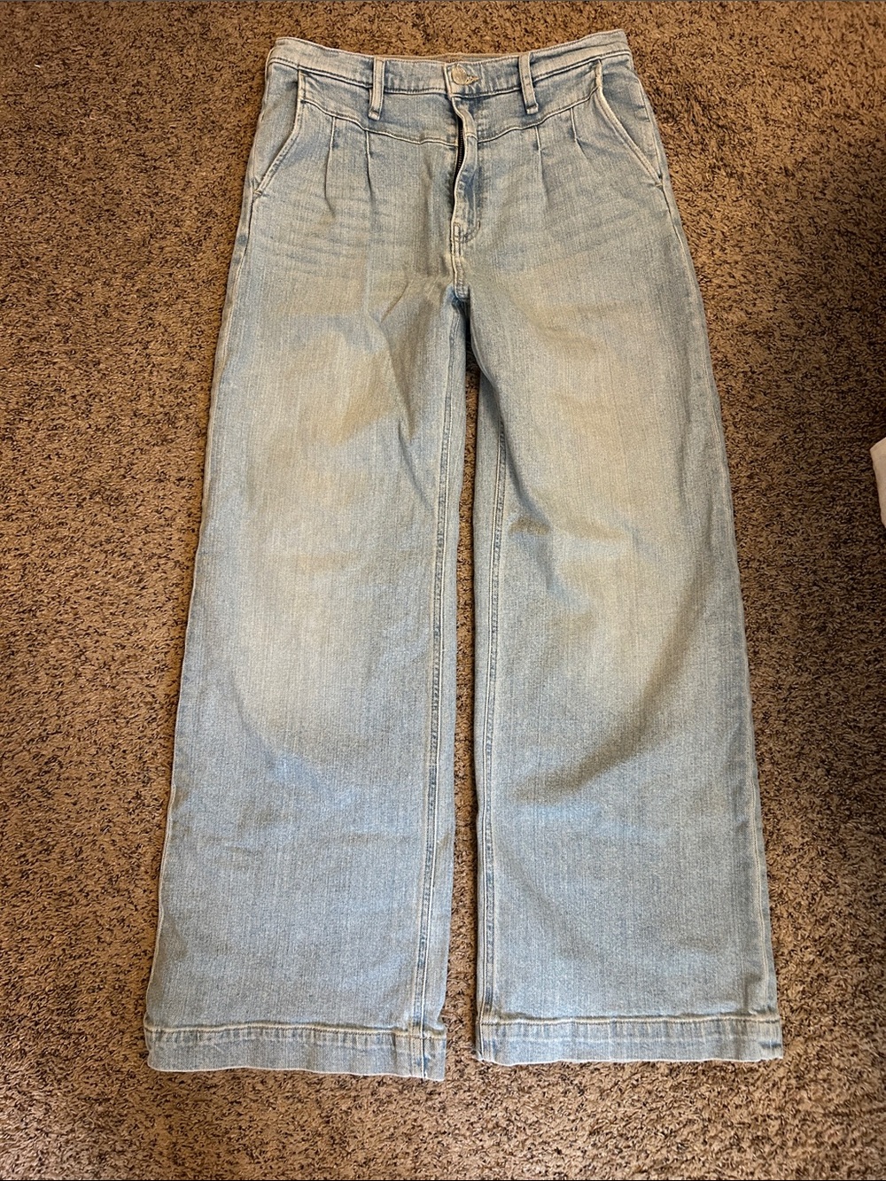 Hudson Jeans Light Blue Wide-Leg Flare Jeans